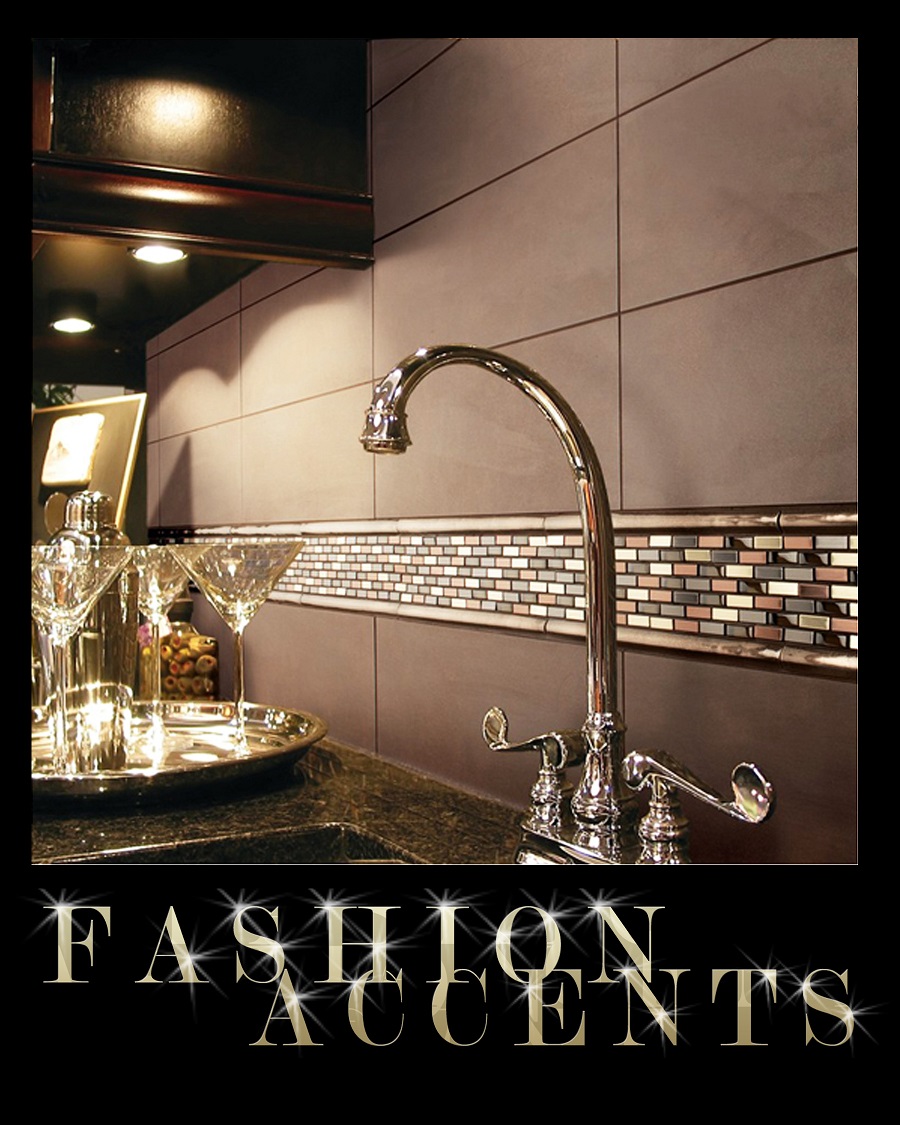 Daltile fashion accents decorative accent tile mosaics metal shimmer nickel copper brick set faucet wet bar backsplash