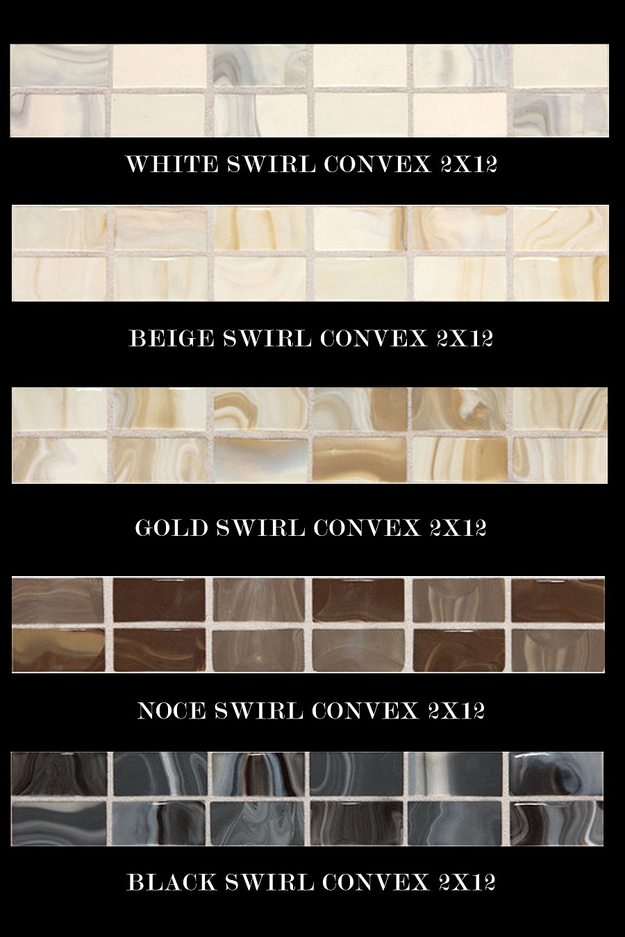 Provincial 2x12 accent strip daltile fashion accents white beige gold noce black marble swirls movement soft
