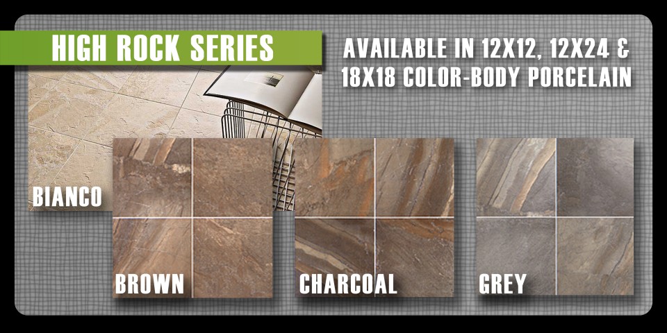 High Rock porcelain tile by Thompson Tile & Stone Olympia Tile